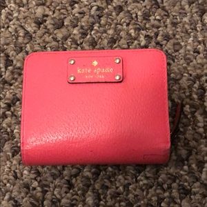 Pink Kate spade small wallet